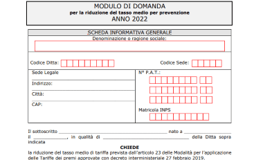 OT23 (2022): PUBBLICATO IL NUOVO MODELLO CON LA RELATIVA GUIDA