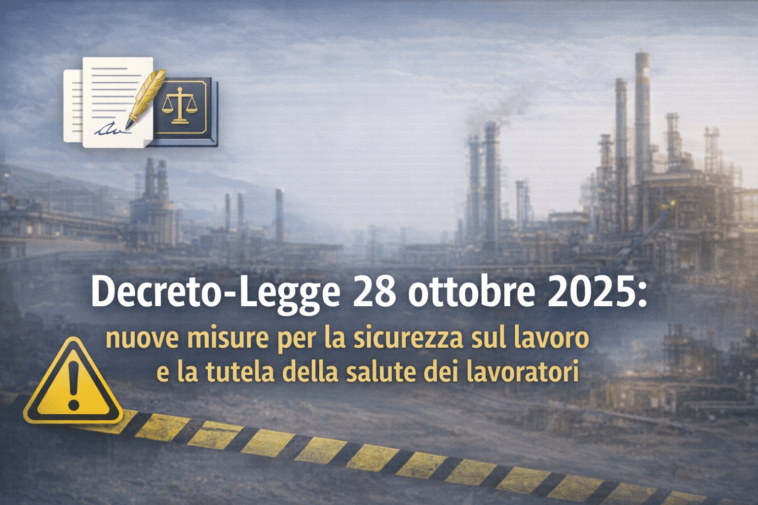 Decreto-Legge n.159 del 31 ottobre 2025: nuove misure per la sicurezza sul lavoro e la tutela della salute dei lavoratori