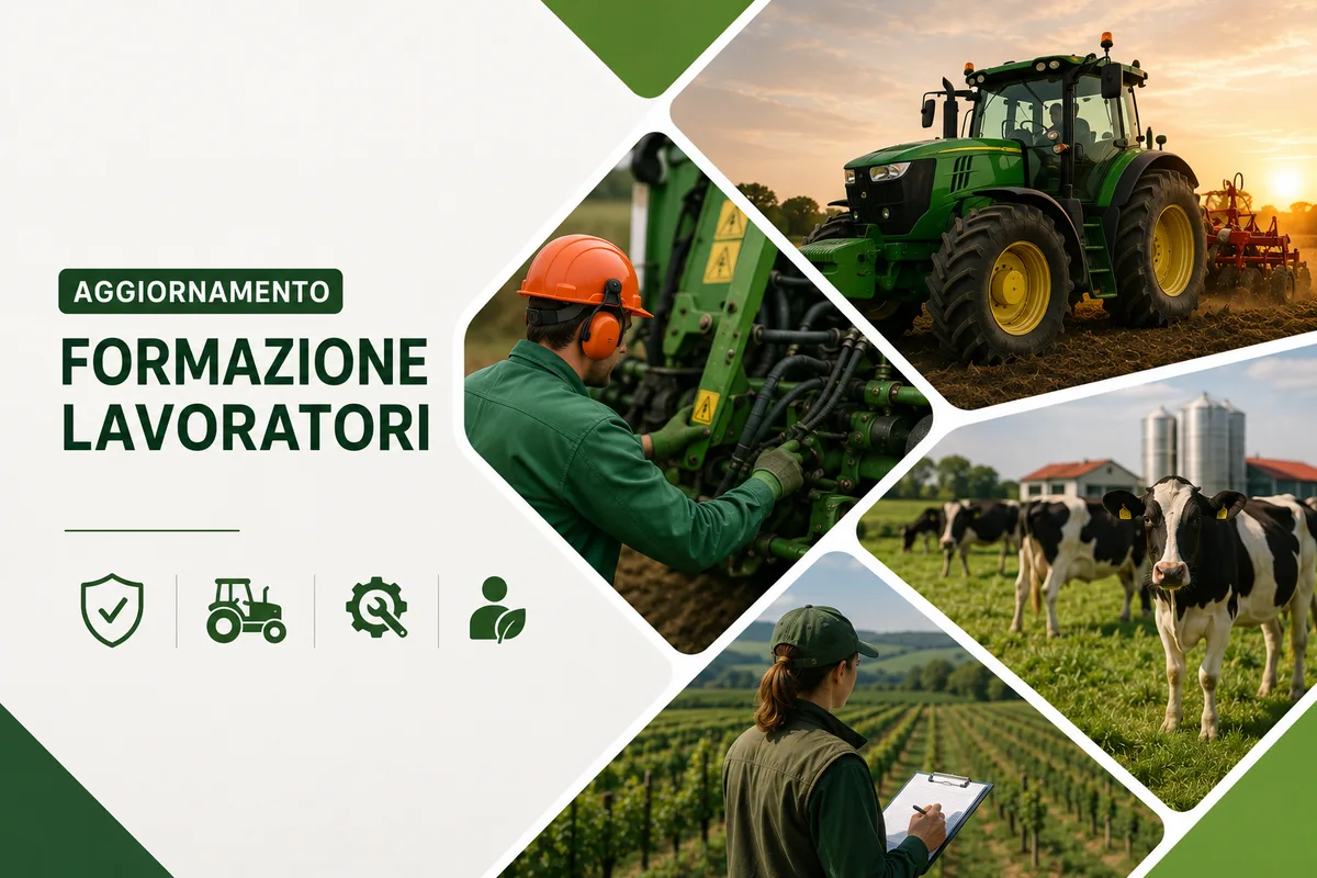 Aggiornamento formazione per lavoratori del settore Agricoltura-Silvicoltura-Zootecnia. Sicurezza e gestione delle macchine agricole.