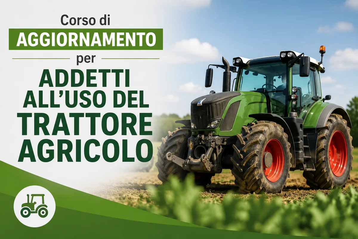 Corso di AGGIORNAMENTO per ADDETTI ALL’USO DEL TRATTORE AGRICOLO