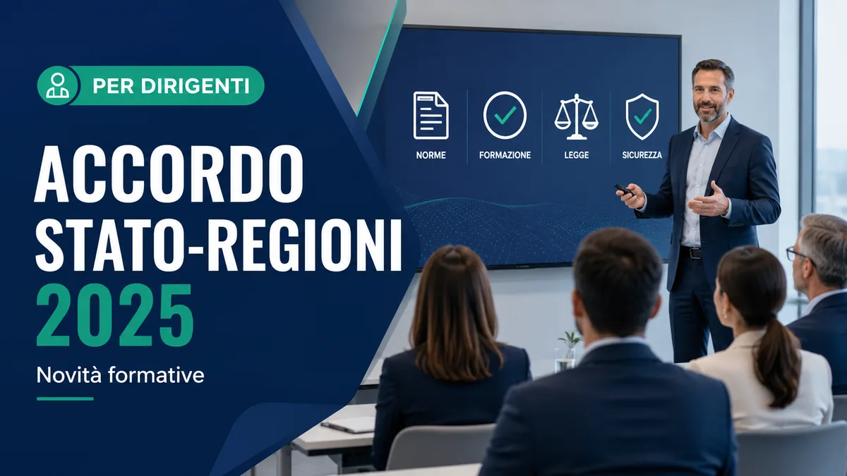 Aggiornamento formazione per dirigenti. Le novità dell’Accordo Stato-Regioni del 17 aprile 2025