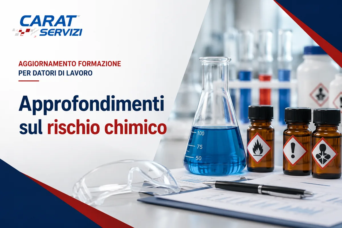 Aggiornamento formazione per datori di lavoro. Approfondimenti sul rischio chimico