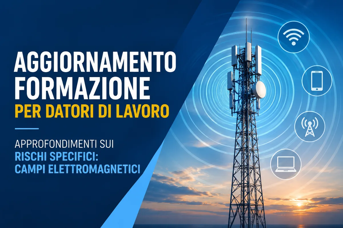 Aggiornamento formazione per datori di lavoro. Approfondimenti sui rischi specifici: campi elettromagnetici.