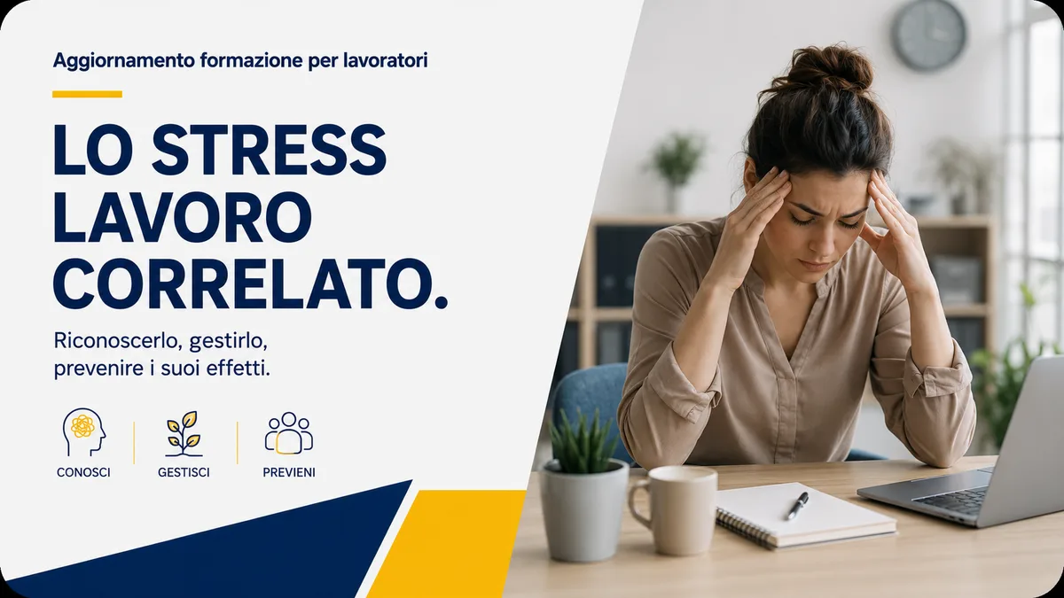 Aggiornamento formazione per lavoratori. Lo stress lavoro correlato.