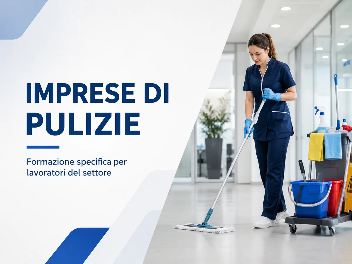 Formazione specifica per lavoratori del settore imprese di pulizie