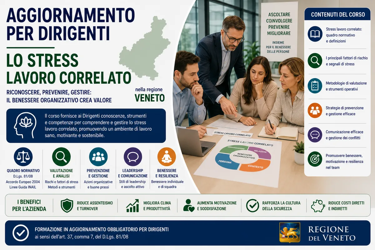 Aggiornamento formazione per dirigenti. Lo stress lavoro correlato