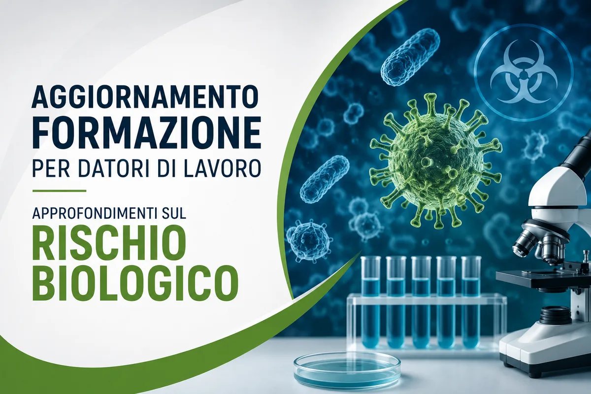 Aggiornamento formazione per datori di lavoro. Approfondimenti sul rischio biologico.