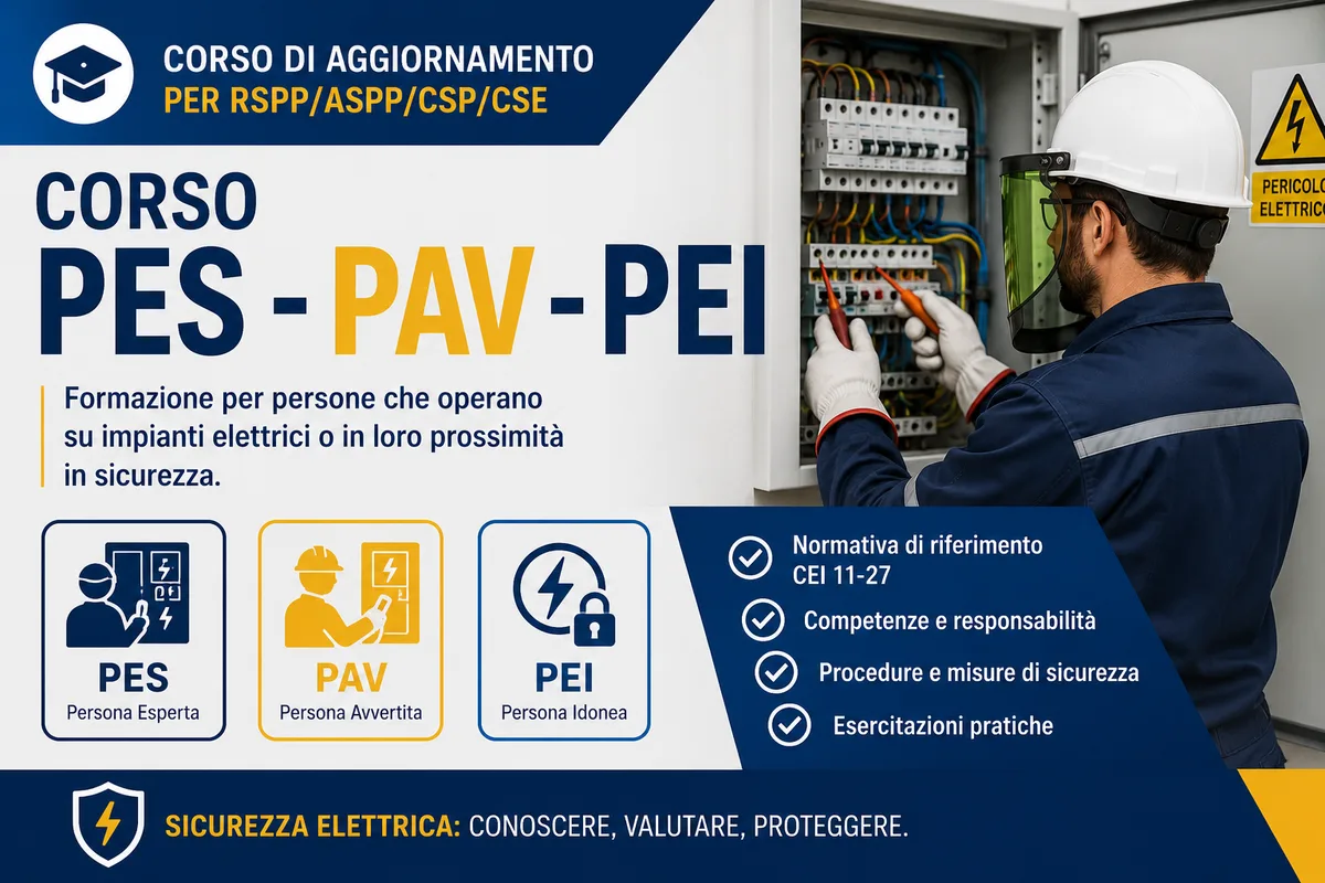 CORSO PES – PAV – PEI
