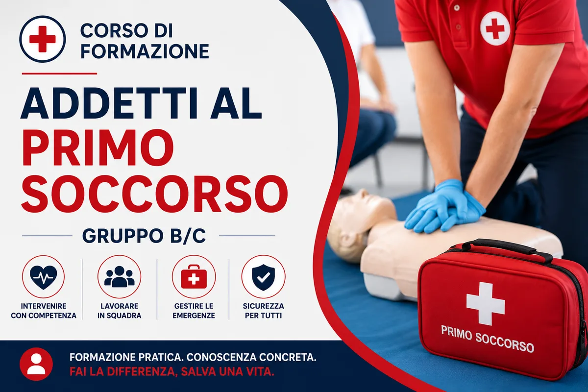 Corso di Formazione Addetti al PRIMO SOCCORSO - GR B/C