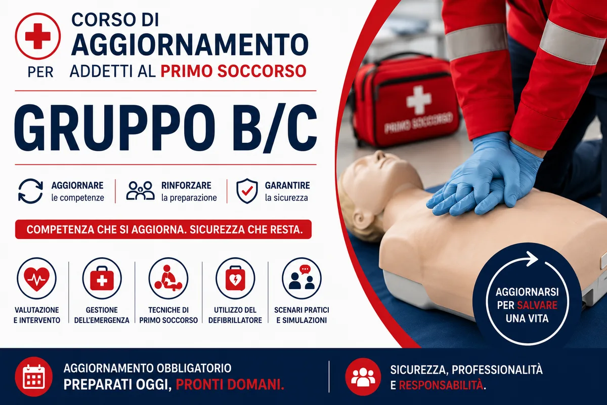 Corso di Agg.to Addetti al PRIMO SOCCORSO -    GR B/C