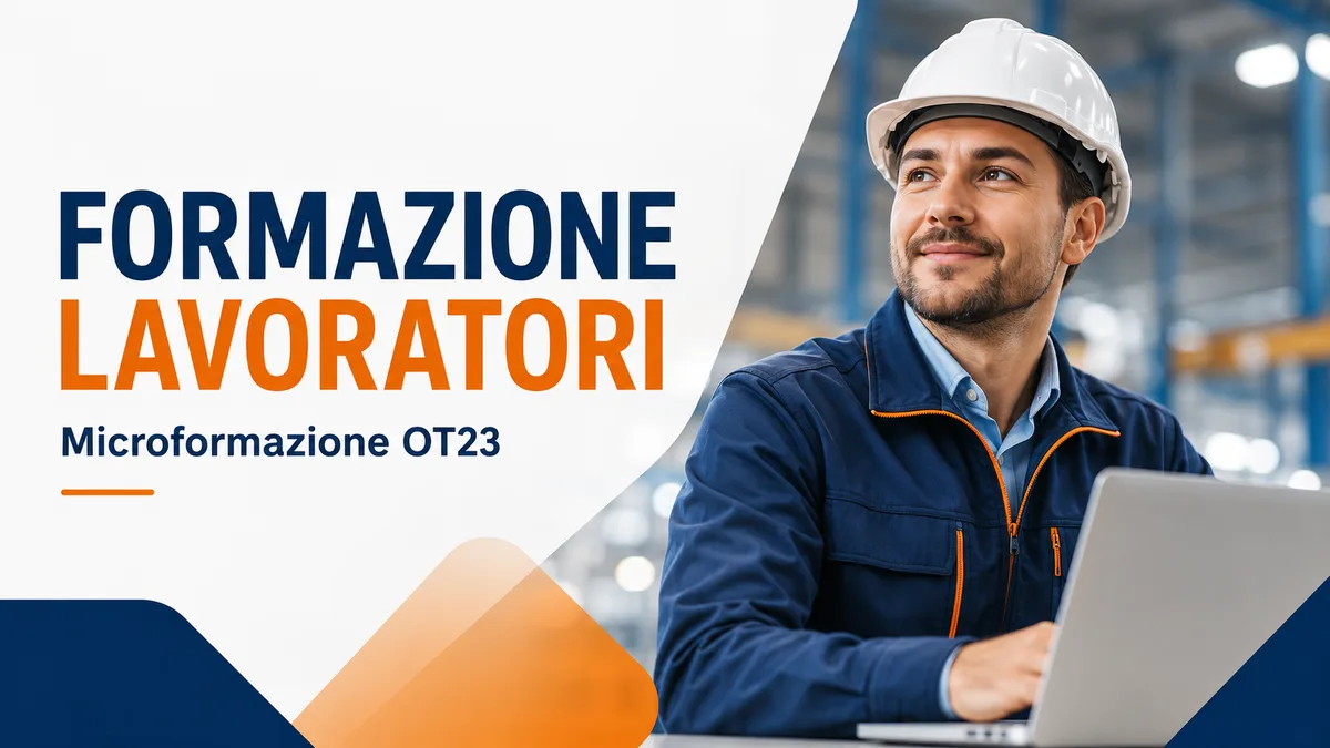 Aggiornamento formazione per lavoratori. Microformazione OT23.
