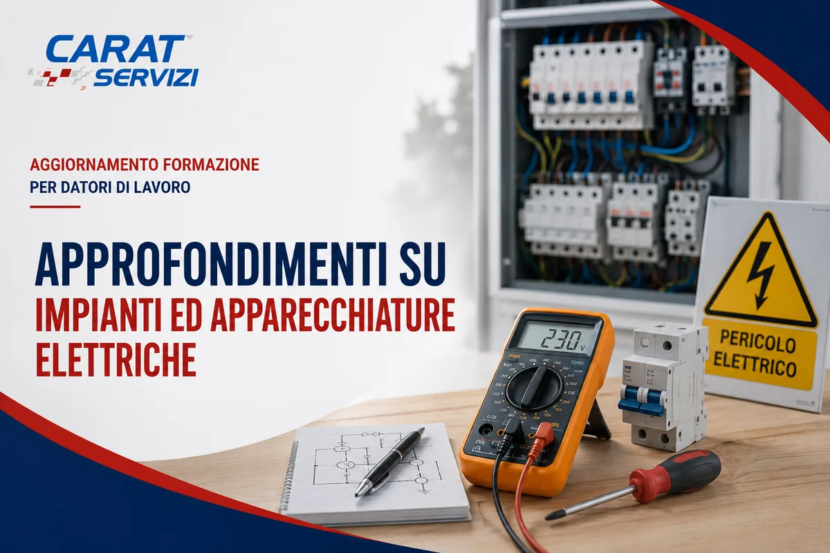 Aggiornamento formazione per datori di lavoro. Approfondimenti su impianti ed apparecchiature elettriche.