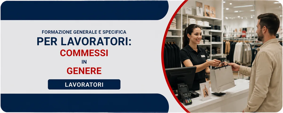 Formazione GENERALE E SPECIFICA per LAVORATORI: Commessi in genere