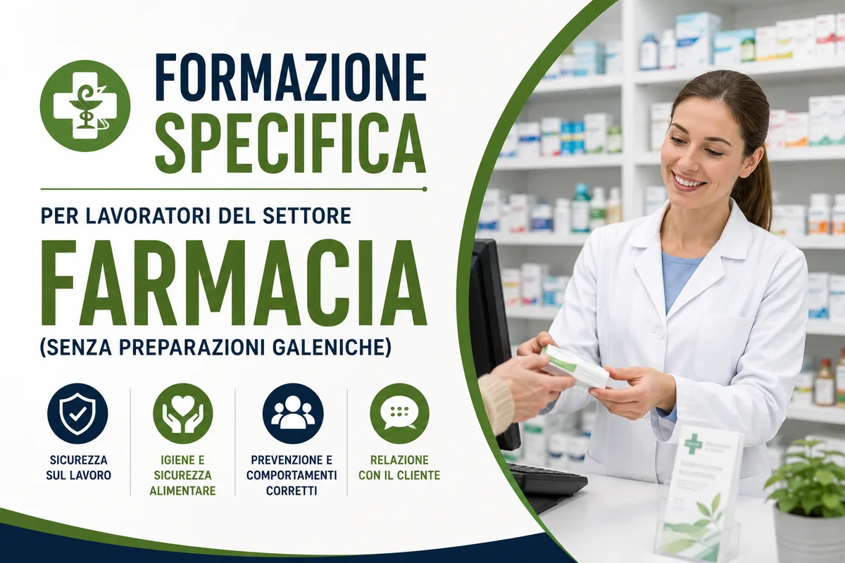 Formazione specifica per lavoratori del settore farmacia (senza preparazioni galeniche)