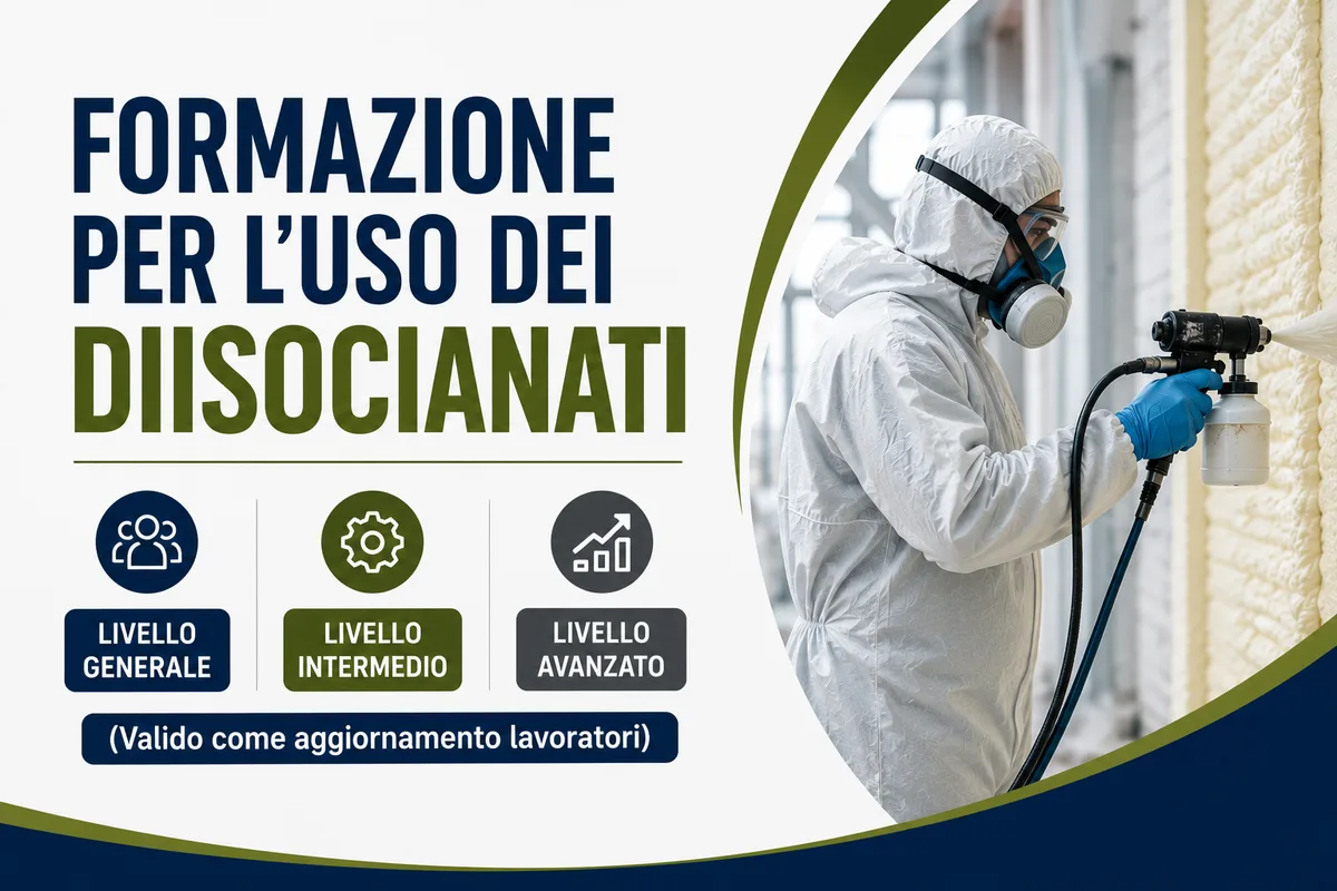 Formazione per l'uso dei diisocianati - Livello generale, intermedio e avanzato (Valido come aggiornamento lavoratori)