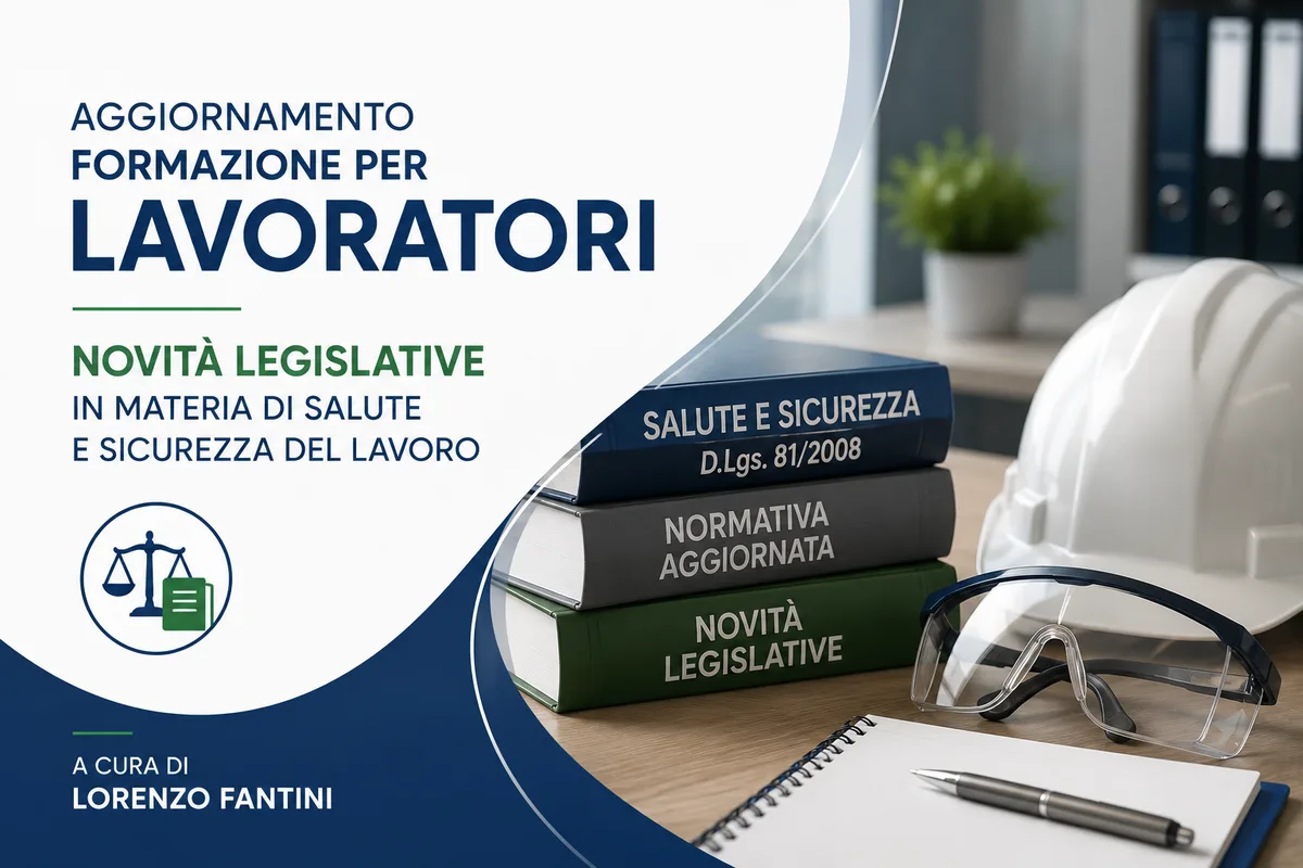 Aggiornamento formazione per lavoratori. Novità legislative in materia di salute e sicurezza del lavoro. A cura di Lorenzo Fantini.