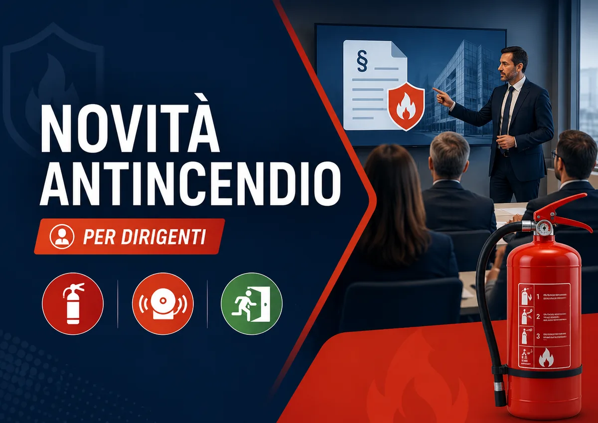 Aggiornamento formazione per dirigenti. Novità legislative in materia di antincendio.