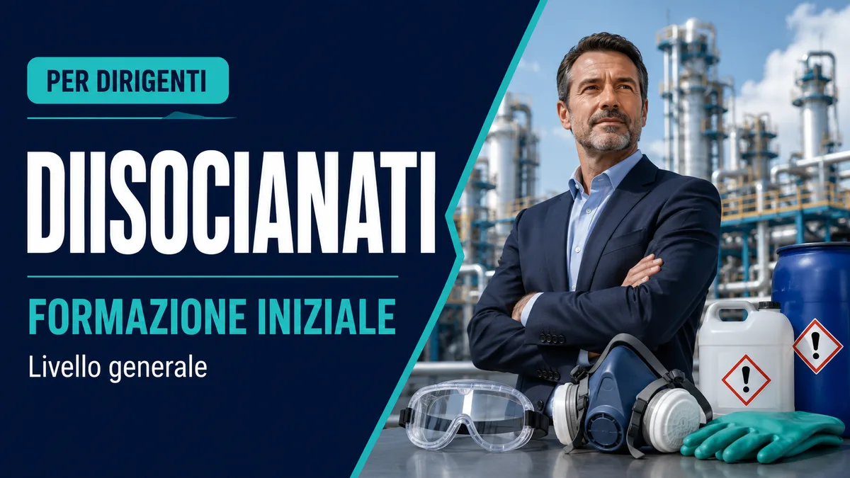 Formazione iniziale per l'uso dei diisocianati - Livello generale (Valido come aggiornamento dirigenti)
