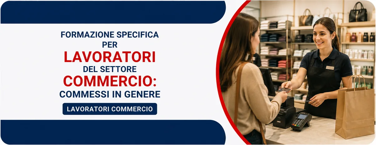 Formazione specifica per lavoratori del settore commercio: Commessi in genere