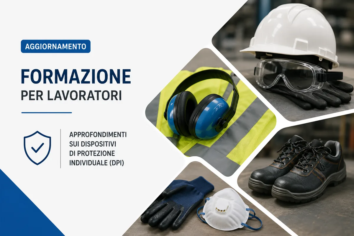 Aggiornamento formazione per lavoratori. Approfondimenti sui dispositivi di protezione individuali (DPI)