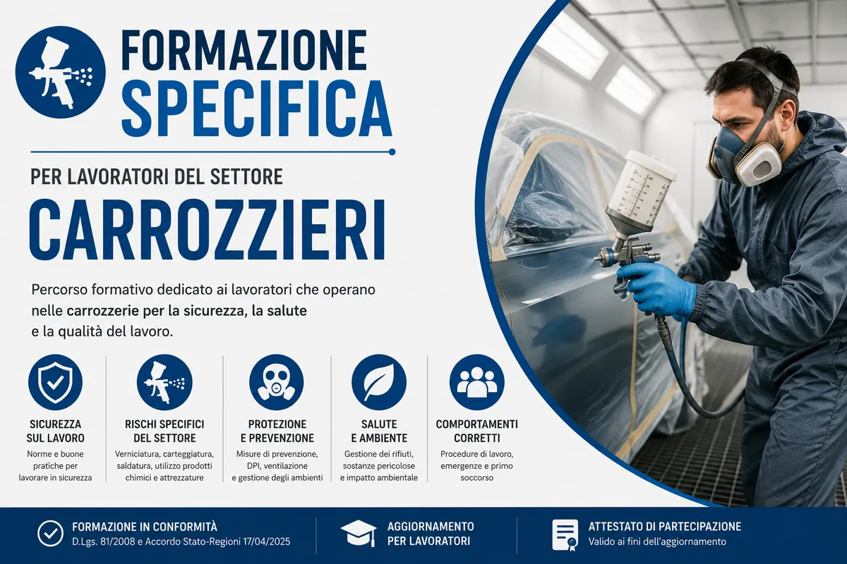 Formazione specifica per lavoratori del settore carrozzieri