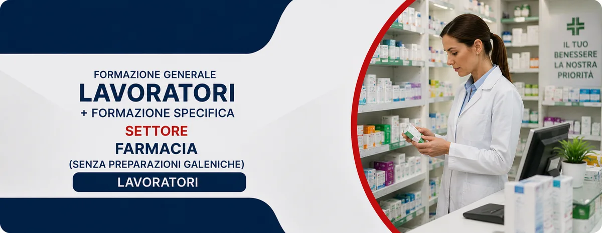 Formazione generale e specifica per lavoratori del settore farmacia (senza preparazioni galeniche)